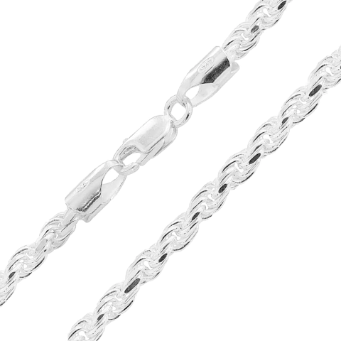 Corrente Prata Cordão Baiano 3mm - comprar online