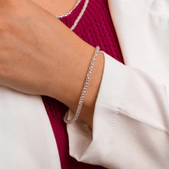 Corrente Prata Pipoca Fio 3mm - Via Vizzon