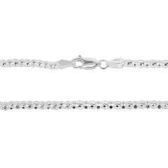 Corrente Prata Pipoca Fio 3mm - loja online