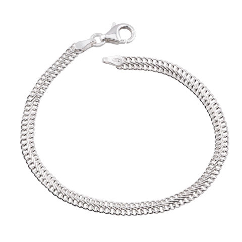 Pulseira Prata Esteira Ottino 4mm - comprar online