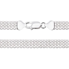 Corrente Prata Esteira 9mm - Via Vizzon