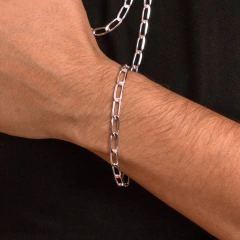 Corrente Prata Grumet Fina 6mm - Via Vizzon