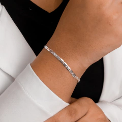 Corrente Prata Piastrine 3,2mm - Via Vizzon