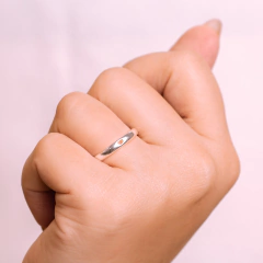 Aliança Prata 2,5mm Coração Vazado na internet