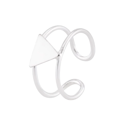 Piercing Prata Fake Triângulo