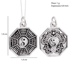 Pingente Prata Yin-Yang Envelhecido - comprar online