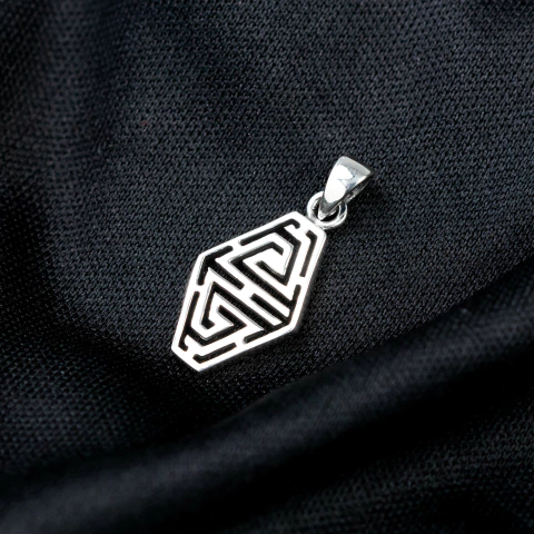 Pingente Prata Labirinto - comprar online