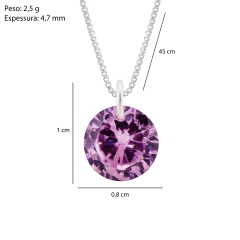 Trio Colares Prata Ponto de Luz 8mm - loja online