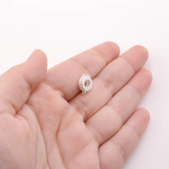 Acessório Prata Pingente Berloque Zircônia Cristal na internet