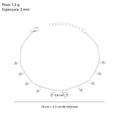 Pulseira Prata Bolinhas - Via Vizzon