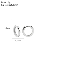 Argola Prat Click Lisa 30mm - Via Vizzon