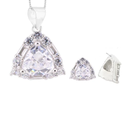 Conjunto Prat Coração Zirconia Cristal - comprar online