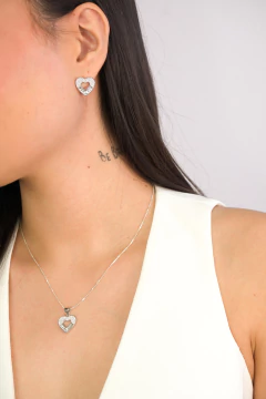 Conjunto Prat Coração Zirconia Cristal - comprar online