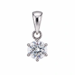 Pingente Moissanite Ponto de Luz 4,5mm