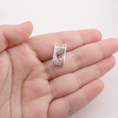 Acessório Pingente Prata Quadrado Espirito Santo Vazado na internet