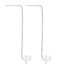 Brinco Letra P 5mm Veneziana 5cm - comprar online