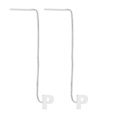 Brinco Letra P 5mm Veneziana 5cm - comprar online