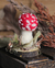 Cogumelo Amanita Jovem em Lã Feltrada - Milirien Creations