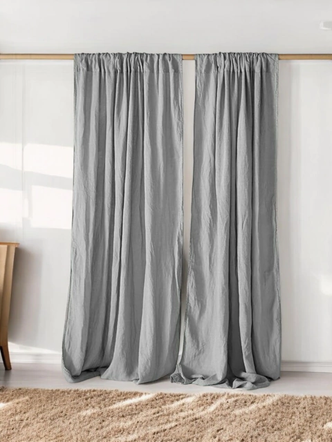 Juego de cortinas en tusor 2,30 x 1,40 (2 paños)