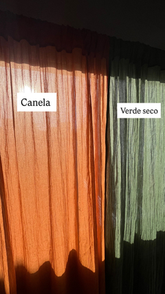 Juego de cortina 2,30 x 1,40 (2 paños) Gasa lisa de algodón en internet