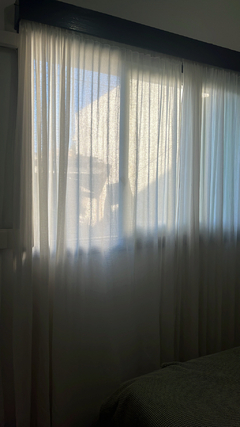 Imagen de Juego de cortinas 2,70 de ancho x 2,30 de largo en gasa pañalera fina de algodon