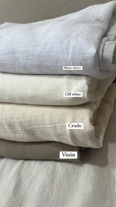 Juego de cortinas 2,60x 1,40 (2 paños) gasa lisa de algodón en internet