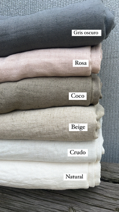 Juego de cortinas premium en lino portobello 2,30 x 1,40 (2 paños) - comprar online