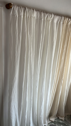 Juego de cortinas en gasa pañalera fina de algodon 2,30 de largo x 2,30 de ancho - comprar online