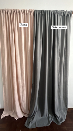 Juego de cortinas premium en lino portobello 2,30 x 1,40 (2 paños) en internet