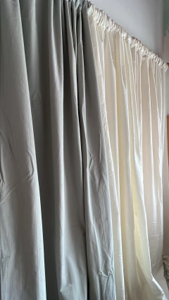 Juego de cortinas en tusor 2,30 x 1,40 (2 paños) - GiovaDeco