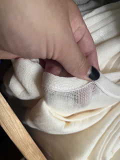 Juego de cortinas 2,30 de largo de gasa de lino Premium