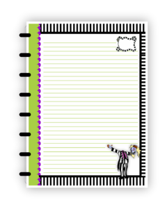 Caderno Beetlejuice - Arquivo Digital - Do Seu Jeitim