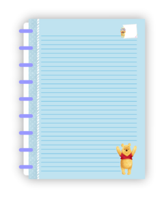 Caderno Ursinho Pooh Momentos - Arquivo Digital - Do Seu Jeitim