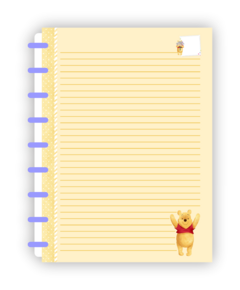 Imagem do Caderno Ursinho Pooh Momentos - Arquivo Digital