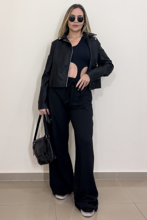 Calça pantalona moletom - comprar online