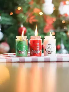 Kit de velas Cheirinho do natal