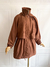 Long Puffer Chocolate Jacket | Vintage - comprar online
