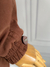 Long Puffer Chocolate Jacket | Vintage - Salón Dadá | Tienda Vintage & 2nd Hand