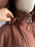 Long Puffer Chocolate Jacket | Vintage - Salón Dadá | Tienda Vintage & 2nd Hand