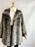Coat Faux Fur Grey | Vintage - tienda online