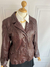 Imagen de Leather Jacket Burgundy | Vintage