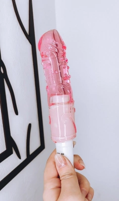 VIBRADOR PENIS ROSA FLEXÍVEL