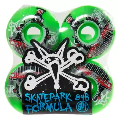 RODA BONES SCHROEDER TRAIN 60MM GREEN 104A - Rajas SkateShop