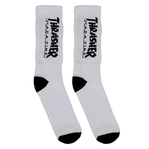 MEIA THRASHER MAGAIZE - BRANCA