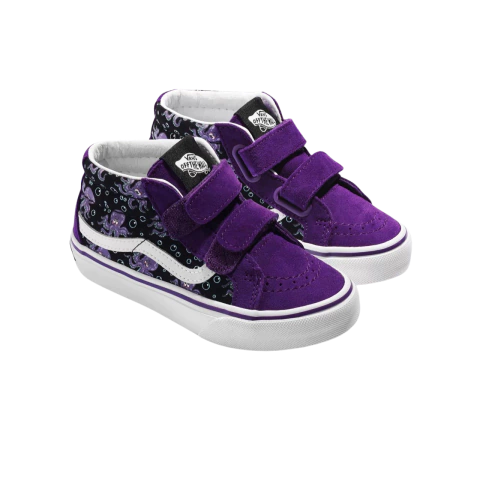 TÊNIS VANS SK8-MID REISSUE V INFANTIL - GLOW OCTOPUS BLACK PURPLE