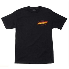 CAMISETA SANTA CRUZ TUBULAR OVAL FLAME BLACK