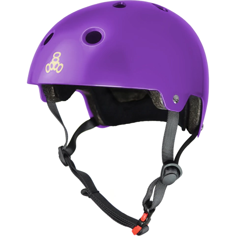 CAPACETE TRIPLE 8 INJETADO BRAINSAVER ROXO GLOSS TAM.PP