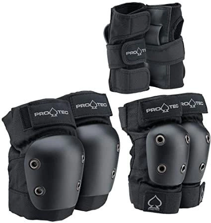 KIT PROTEC JUNIOR 3 PACK BLACK - OPEN BACK