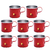 Kit 8 Canecas Coloridas Xícaras Retrô Em Alumínio Café Chá - Dilex Shop