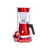 Bule Com Mancebo Coador De Café Vermelho Retro Em Alumínio